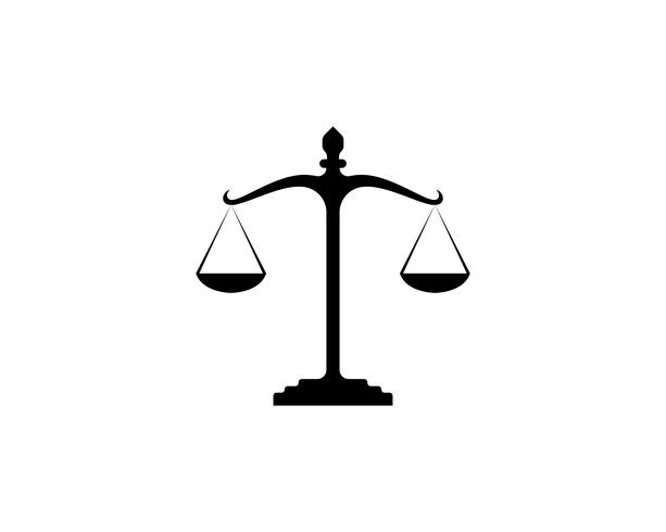 Justice lawyer logo and symbols template icons app vector