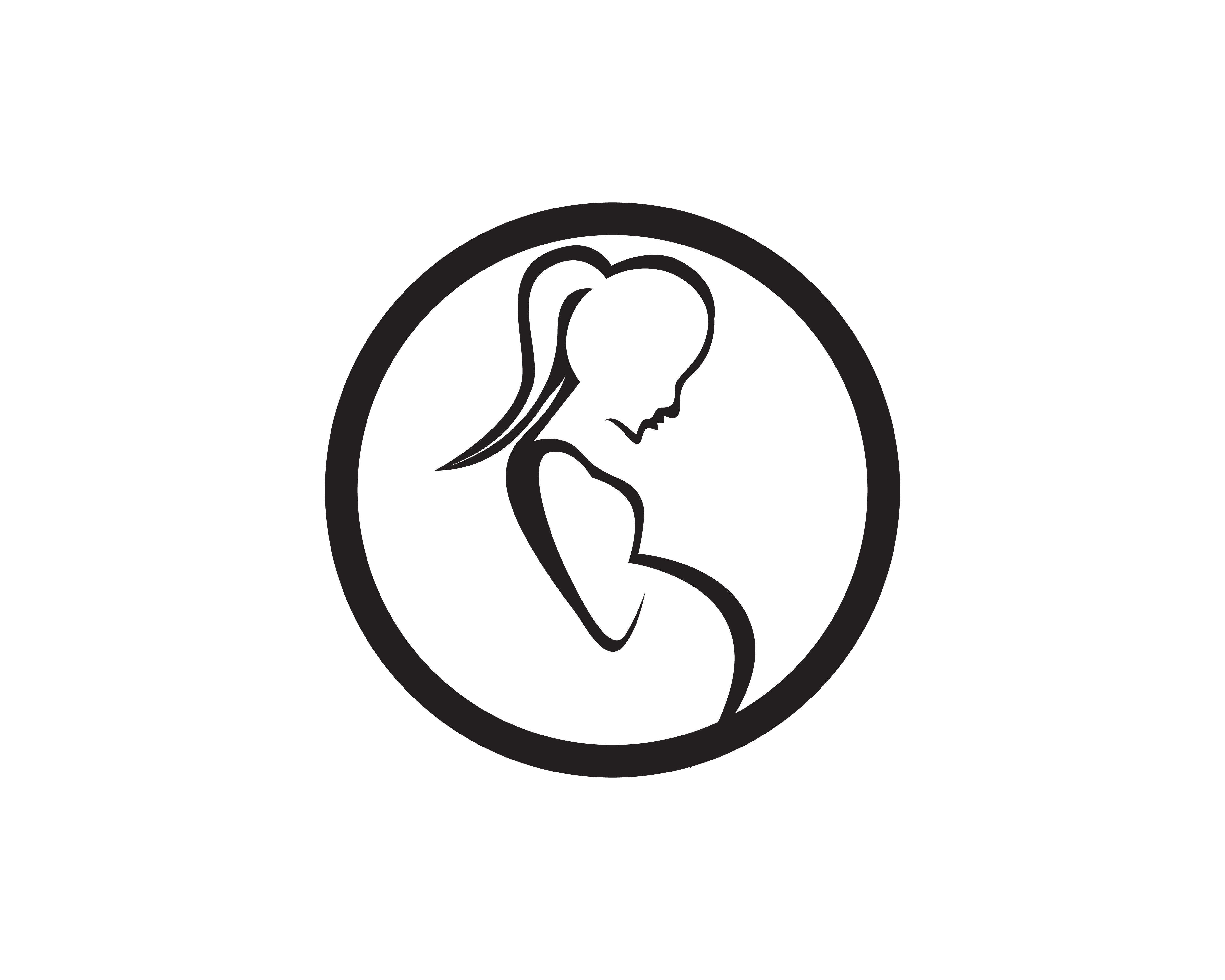 Download pregnant woman line art symbols template vector 585319 - Download Free Vectors, Clipart Graphics ...