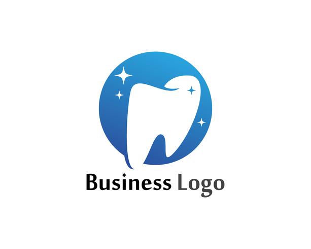 Logotipo dental y plantilla de vector de símbolos