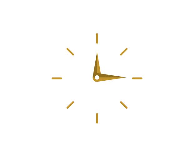 icono de vector de plantilla de logotipo de reloj de negocios