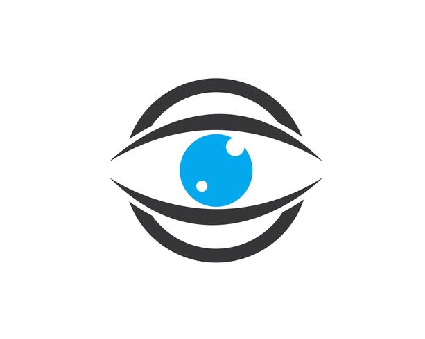 Plantilla de diseño de logo de vector de cuidado de los ojos