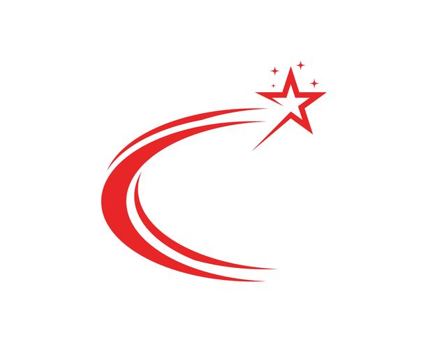 Estrella logo vector e icono de plantilla