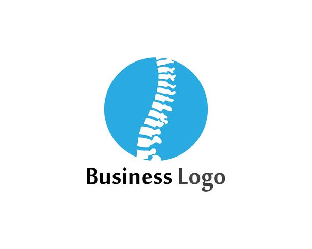 Spine diagnostics symbol logo template vector illustration design