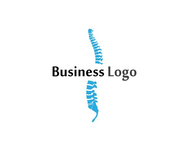 Spine diagnostics symbol logo template vector illustration design