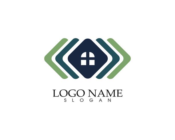 home buildings logo and symbols icons template vector