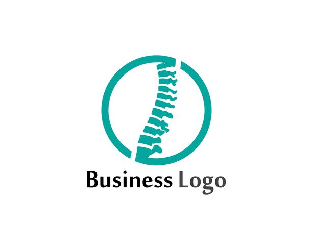 Spine diagnostics symbol logo template vector illustration design