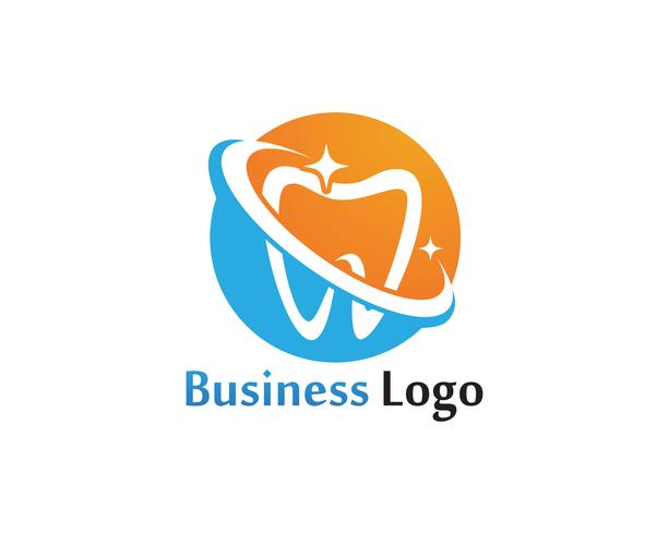 Logotipo dental y plantilla de vector de símbolos