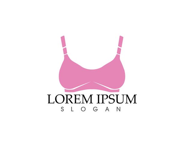 Set of different push up bras isolated over vector