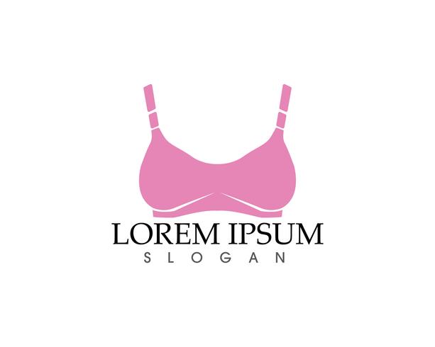 Set of different push up bras isolated over vector