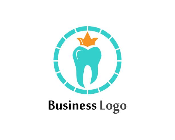 Logotipo dental y plantilla de vector de símbolos