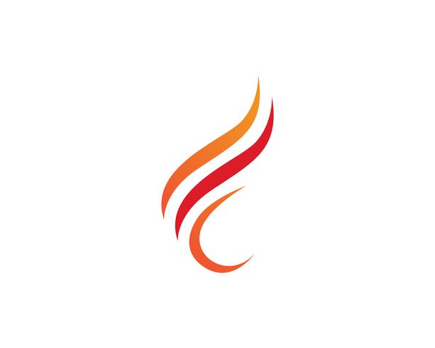 Fire flame nature logo and symbols icons template vector