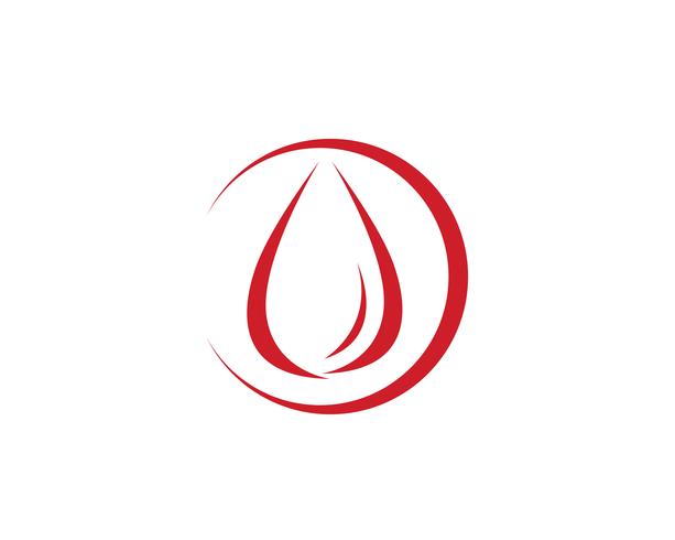 Blood droop red logo and symbols template vector