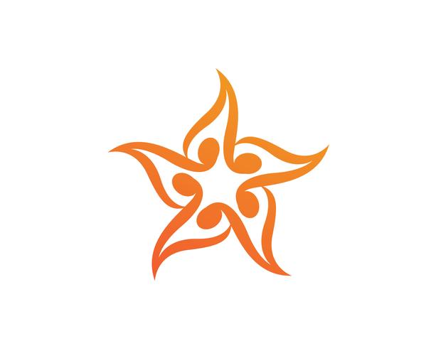 Star logo and symbols icons template app vector