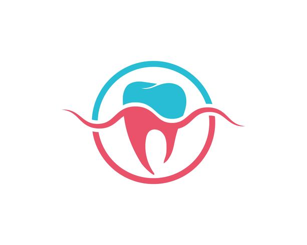 Logotipo dental plantilla ilustración vectorial vector