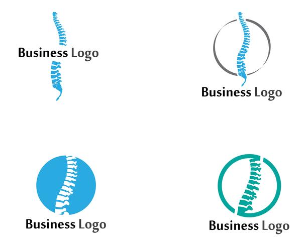 Spine diagnostics symbol logo template vector illustration design
