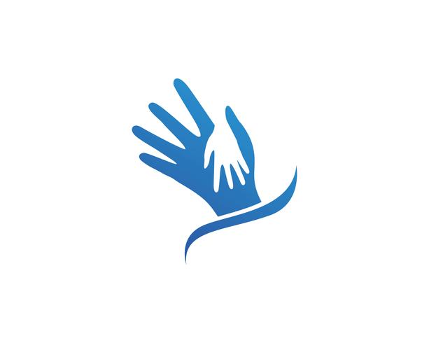 Help hand logo and vector template symbols