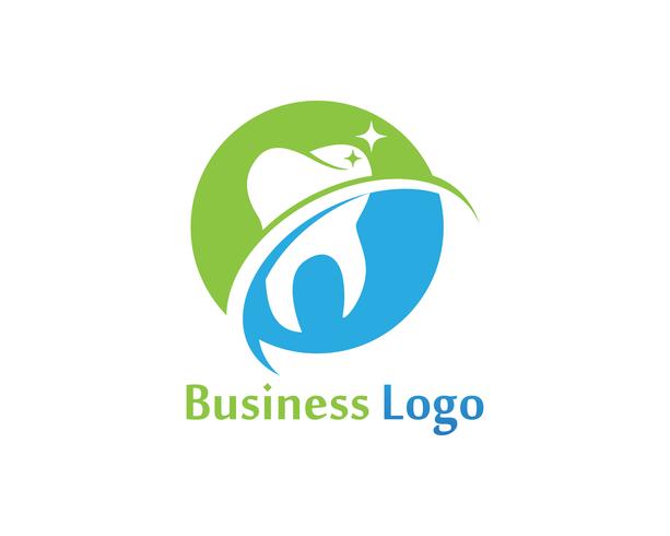 Logotipo dental y plantilla de vector de símbolos