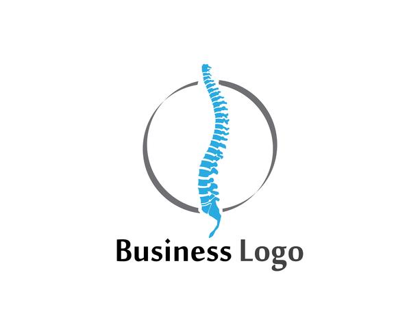 Spine diagnostics symbol logo template vector illustration design