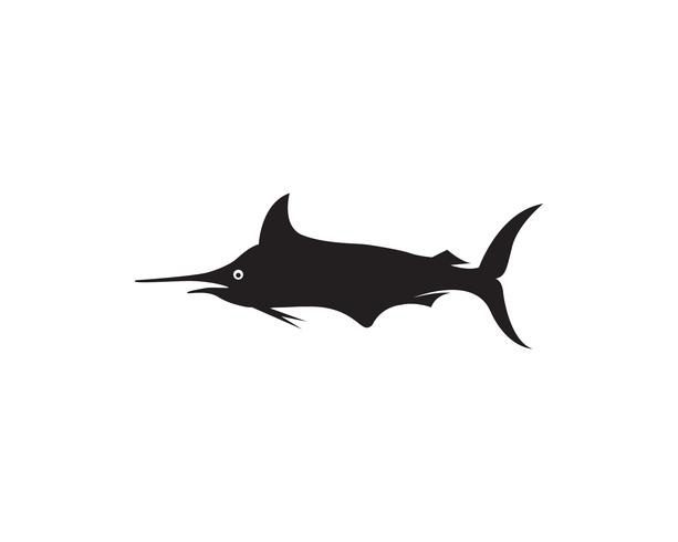 Marlin jump fish logo and symbols icon vector