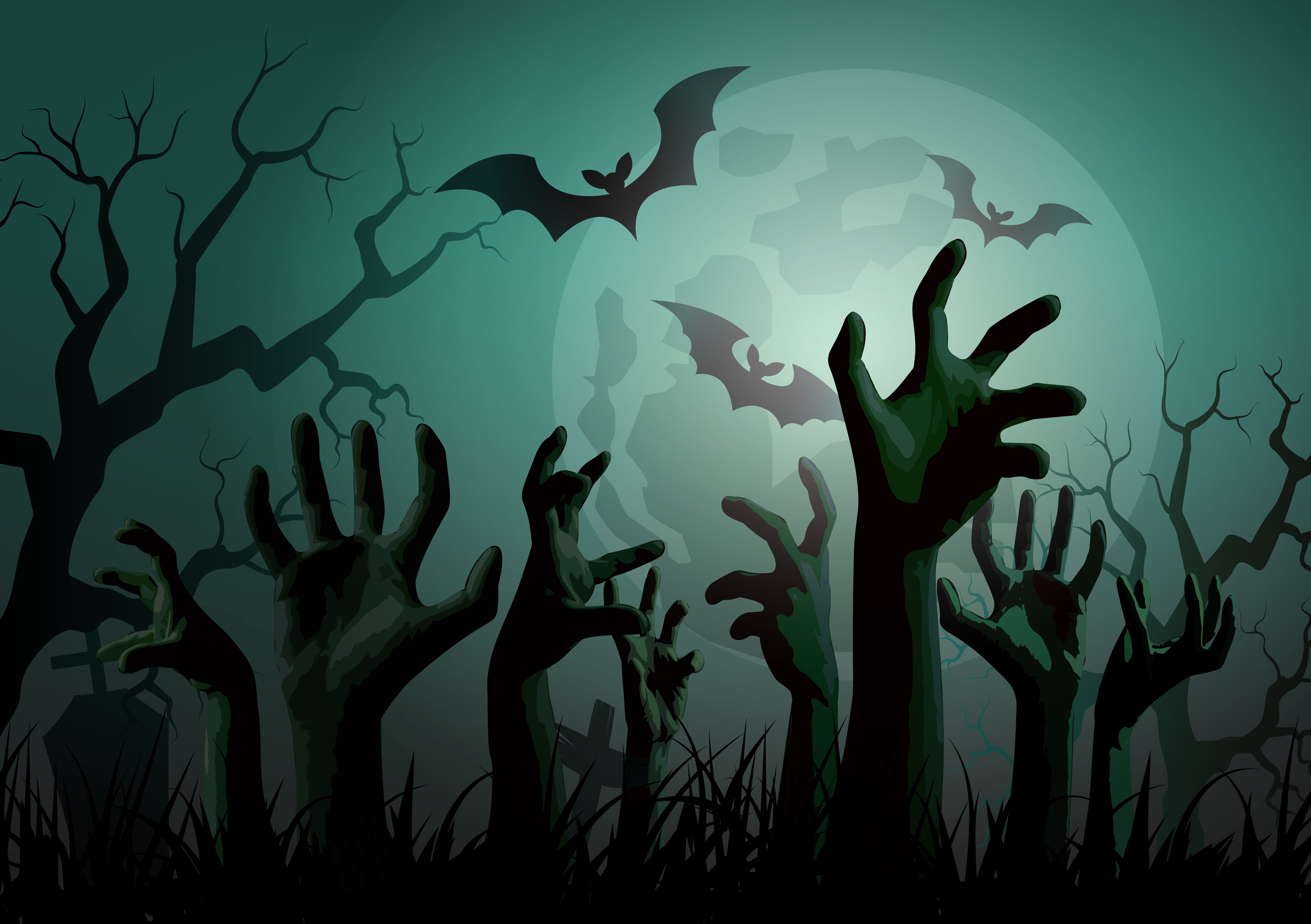 Illustration of Halloween Zombie Party. 585907 Vector Art at Vecteezy