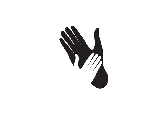 Help hand logo and vector template symbols