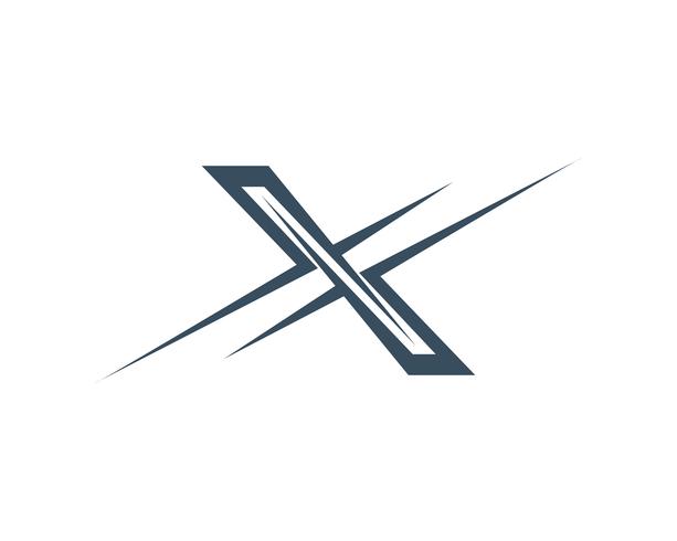 X Letter Logo Template vector icon