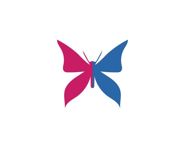 Diseño de icono de mariposa de belleza vector