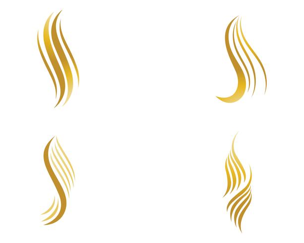 hair woman  logo and symbols vector template 