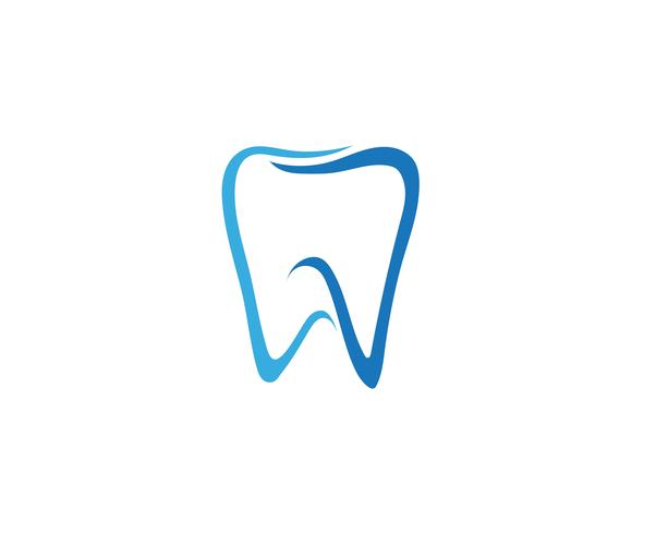 Logotipo dental plantilla ilustración vectorial vector