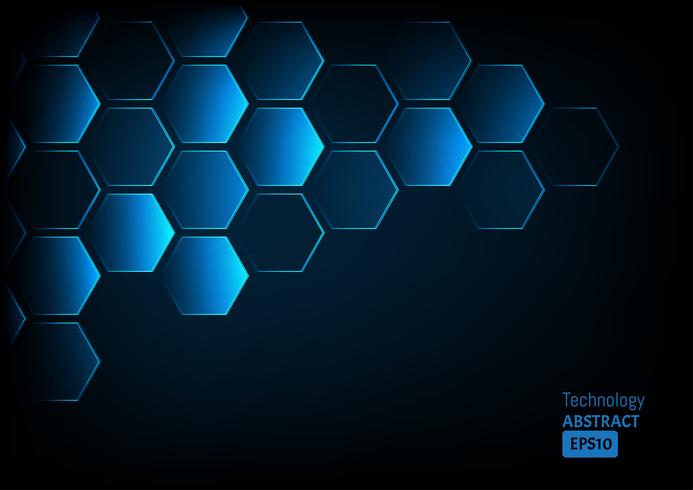 Abstract  hexagons background. vector