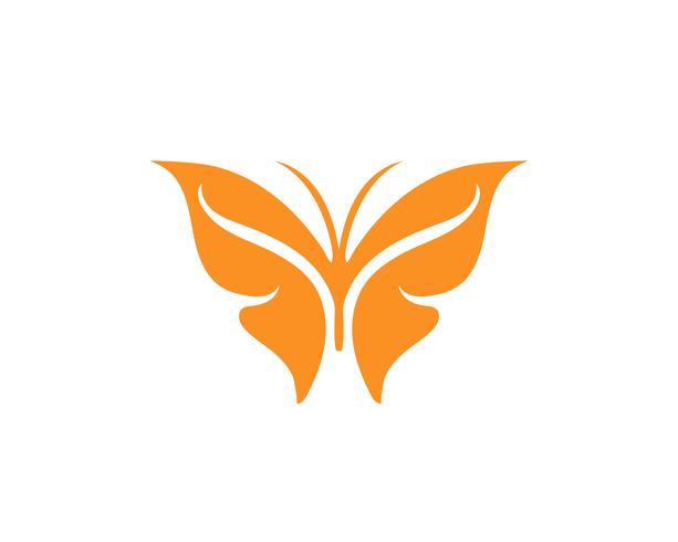 Diseño de icono de mariposa de belleza vector