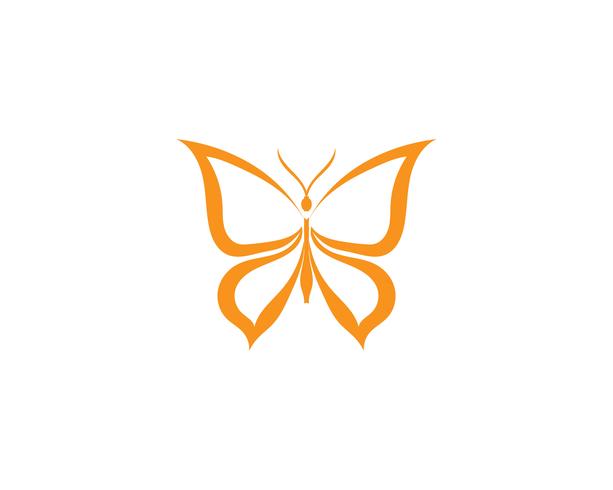 Diseño de icono de mariposa de belleza vector