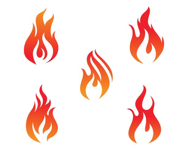 Fire flame vector illustration design