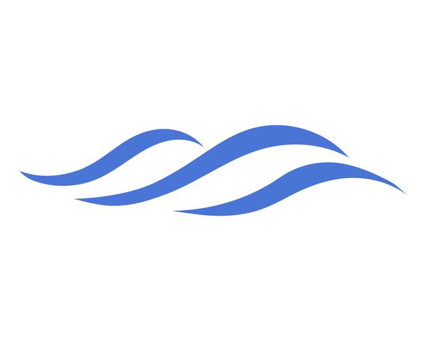 Water wave icon vector