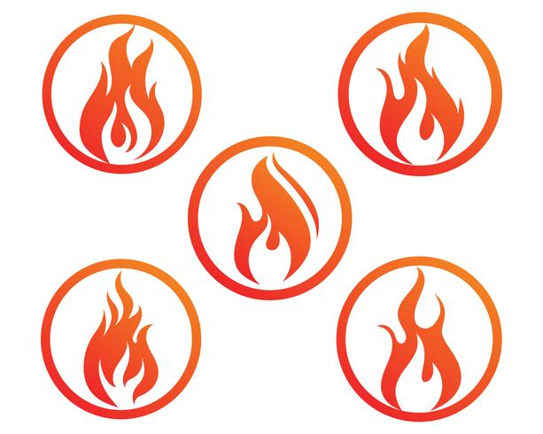 Fire flame vector illustration design