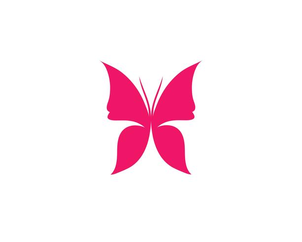 Diseño de icono de mariposa de belleza vector