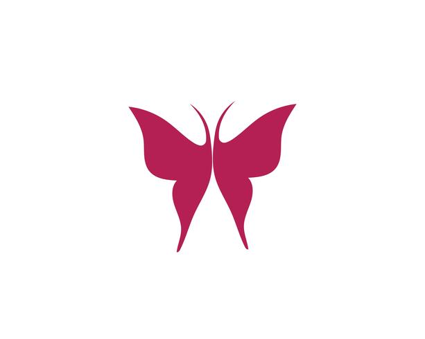 Diseño de icono de mariposa de belleza vector