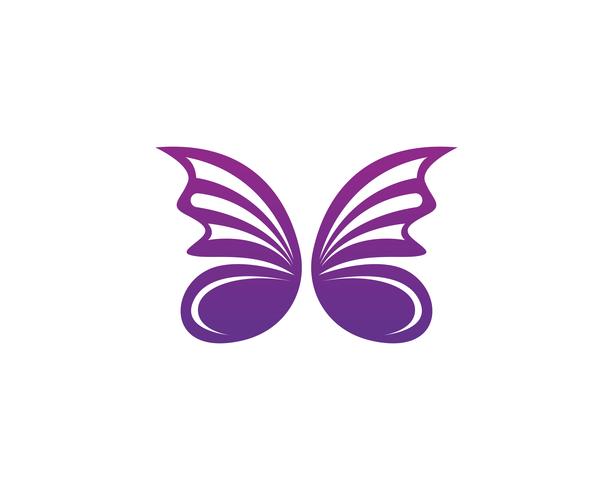 Diseño de icono de mariposa de belleza vector