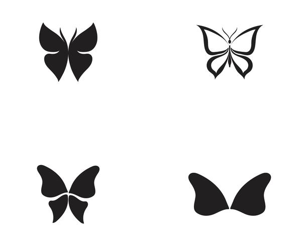 Diseño de icono de mariposa de belleza vector