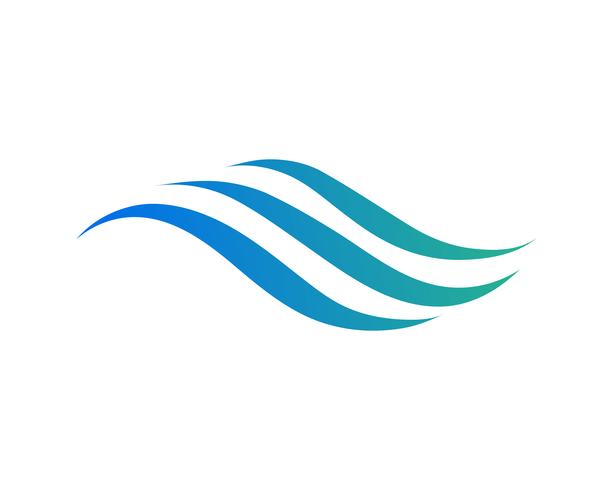 Water wave icon vector