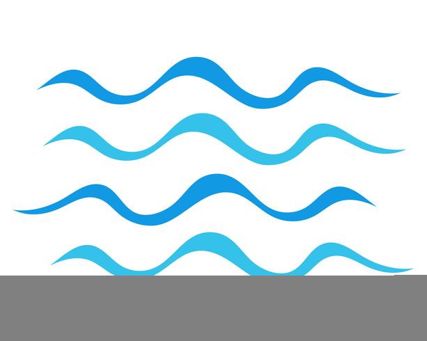 Vector icono de onda de agua