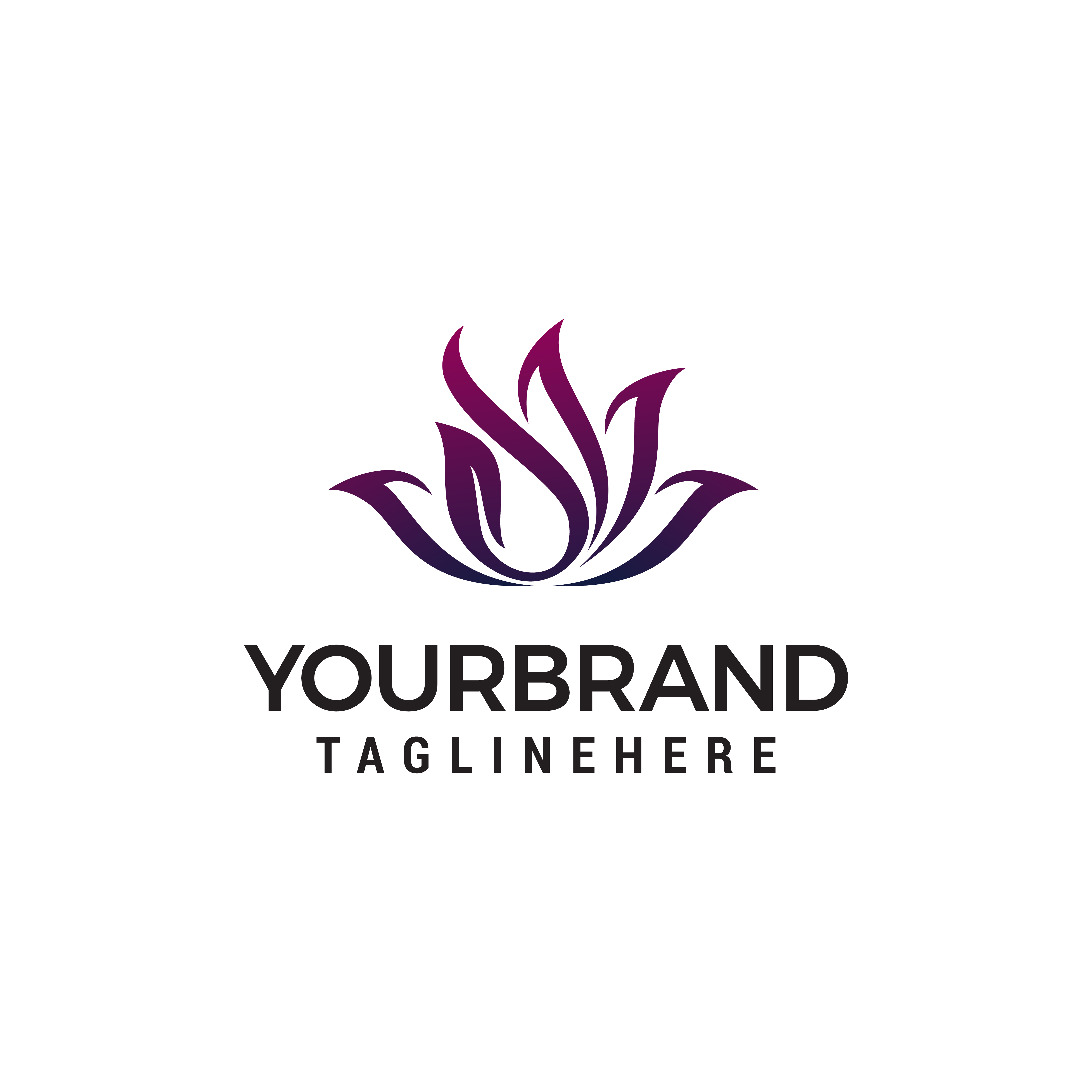 flower logo design concept template vector 586682 Vector Art at Vecteezy