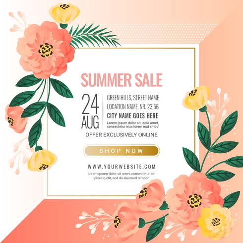 Vector Summer Sale Banner