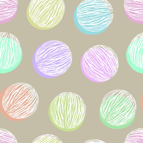 Pong pong seed with seamless background. vector