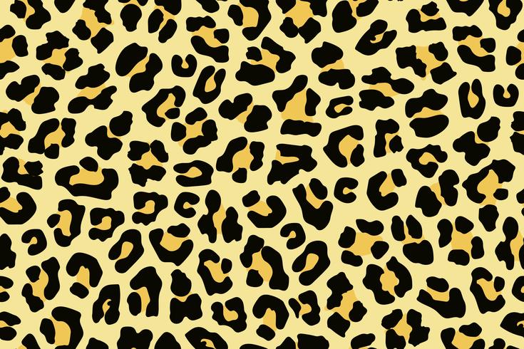 Fondo inconsútil de la piel del leopardo en arte gráfico de vector. vector