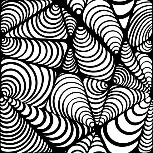 Abstract black and white seamless pattern. vector