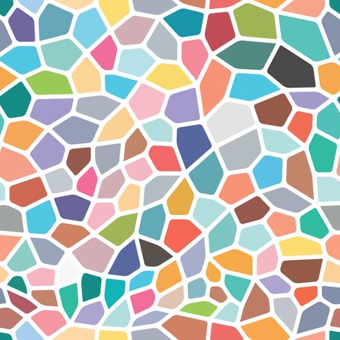 Colorful seamless background on mosaic style. vector