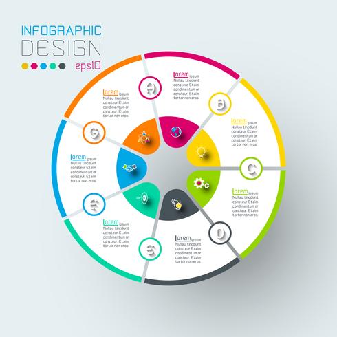 Infographics on vector graphic art.