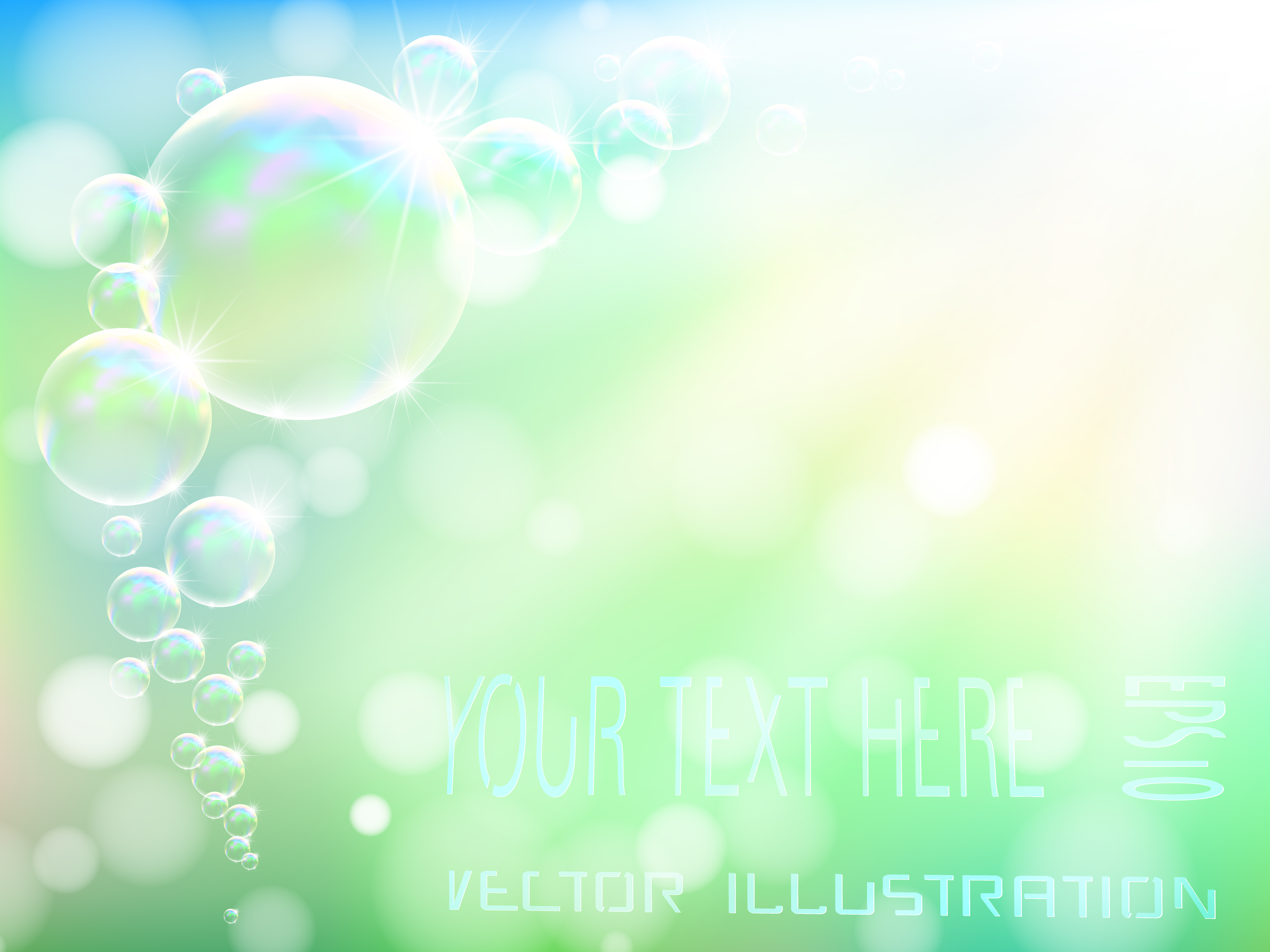 Transparent soap bubble on nature background 587037 Vector Art at Vecteezy