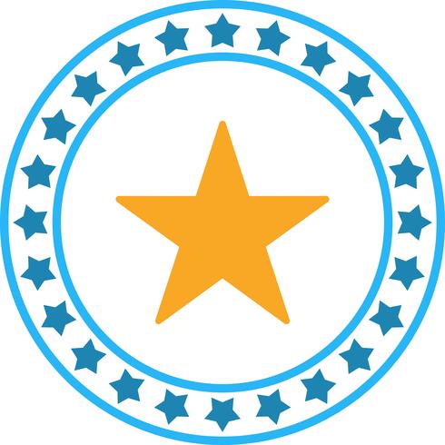 Vector icono de estrella compleja